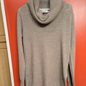 Max Studio Womens Medium 2 Ply Cashmere Pullover Sweater Cowl Neck Longsleeve